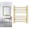 Warmlyyours Sierra Towel Warmer, Polished Gold, Dual Connection, 8 Bars TW-SR08GS-HP - alternate 7